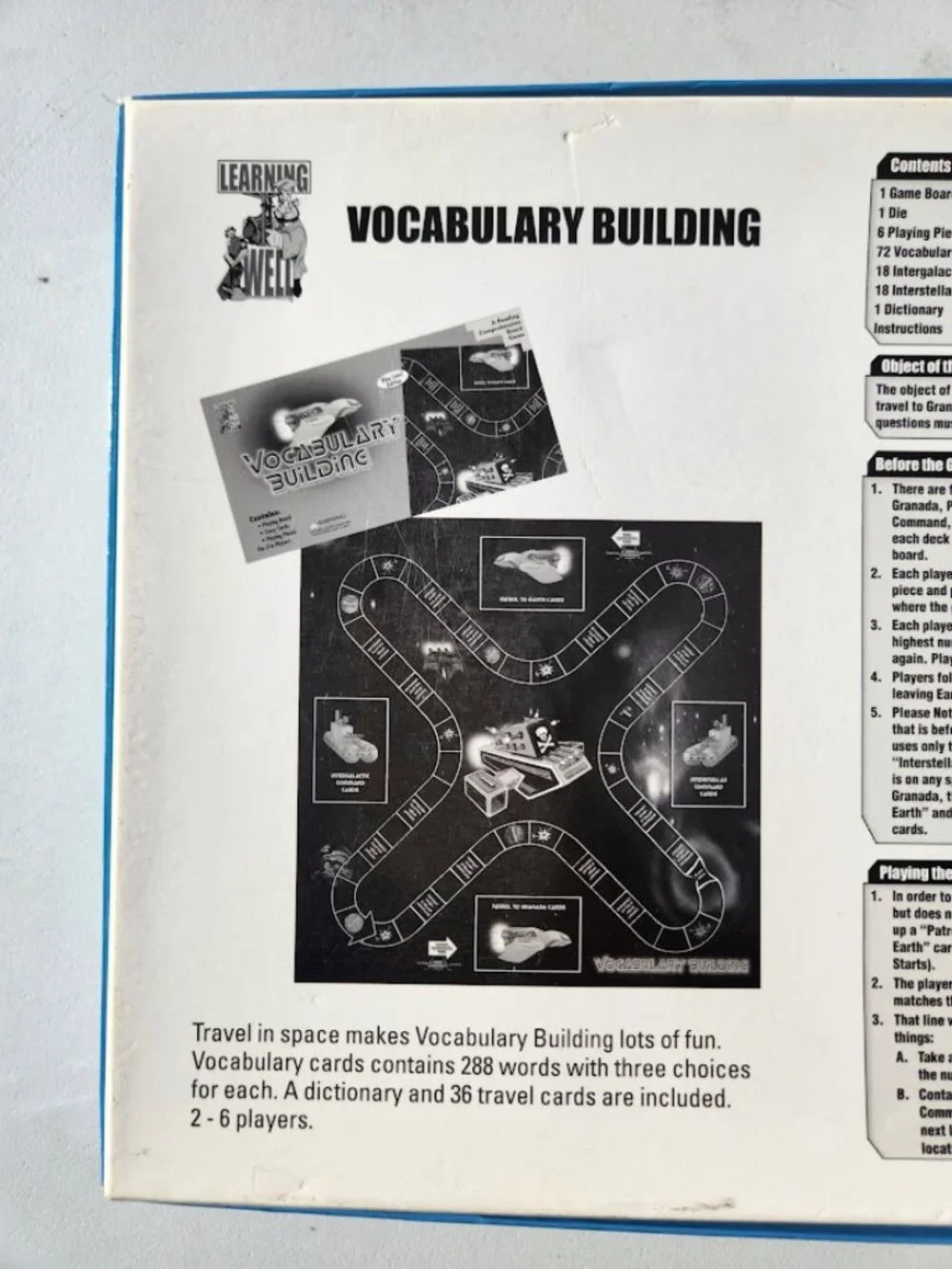 Vocabulary Building Reading Comprehension Board Game Learning Well Family Game N